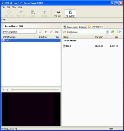 Skapa dubbel-DVD med DVD Shrink
